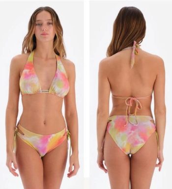 Eros 3047Bk Üçgen Geniş Bikini Takım